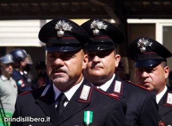 Brindisi Celebrazione del 204 annuale della fondazione  dell Arma dei Carabinieri