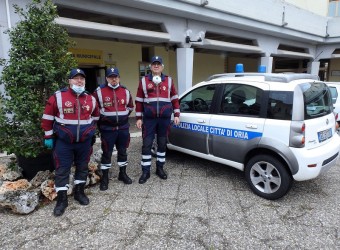 Volontari della Ass Polizia di Stato di Brindisi a Oria Br