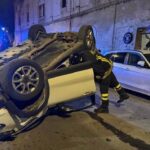 Incidente stradale a Brindisi: auto si ribalta, feriti lievi due passeggeri